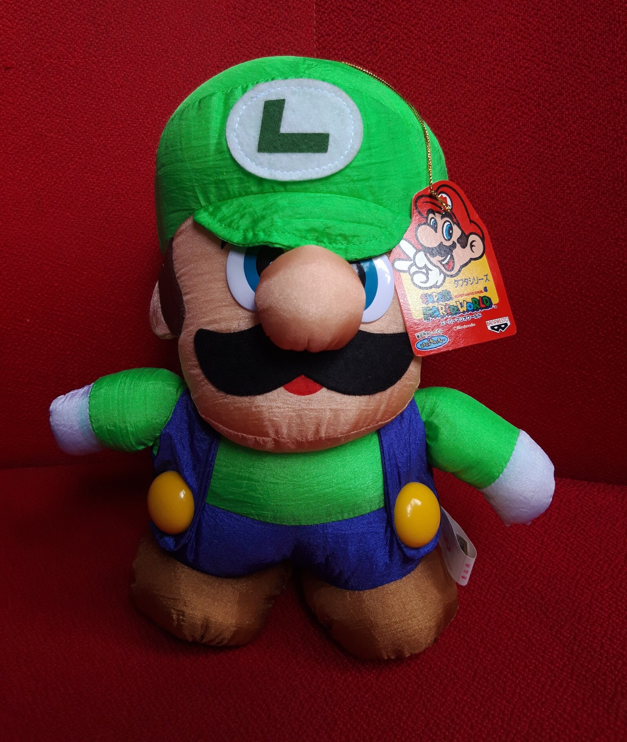 ヴィンテージ スーパーマリオ ルイージ ナイロン バンプレスト 任天堂