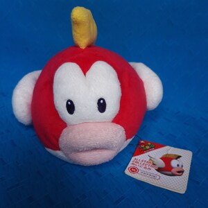 Super Mario Cheep Cheeps Fish Sanei Nintendo Plush Doll Soft Toy