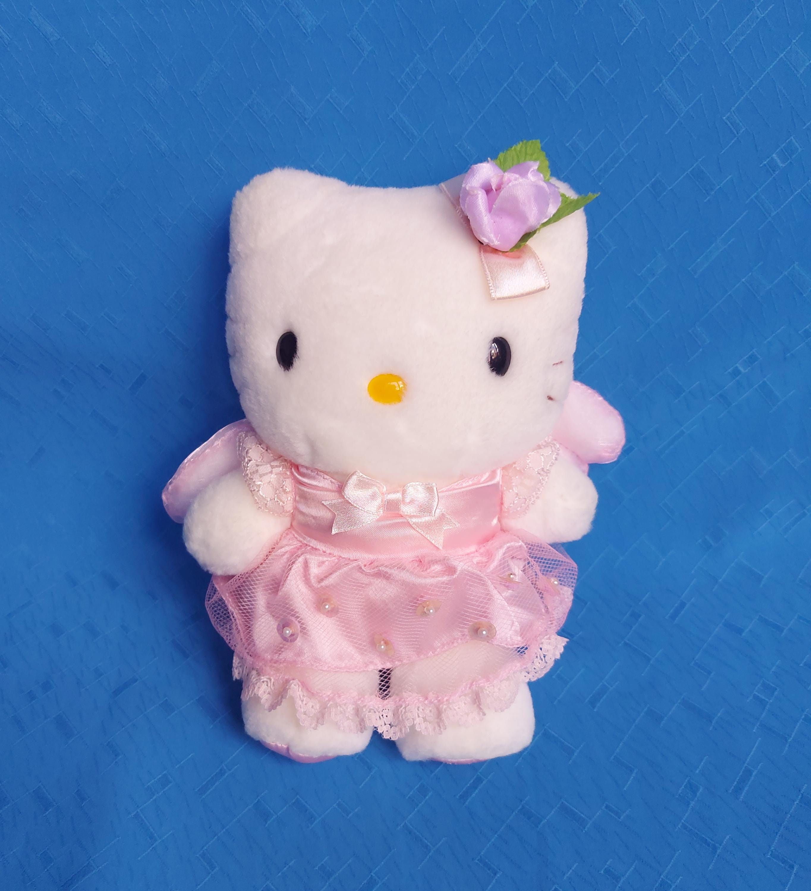 Vintage Hello Kitty Pink Angel With Wings 2001 Plush Stuffed Doll