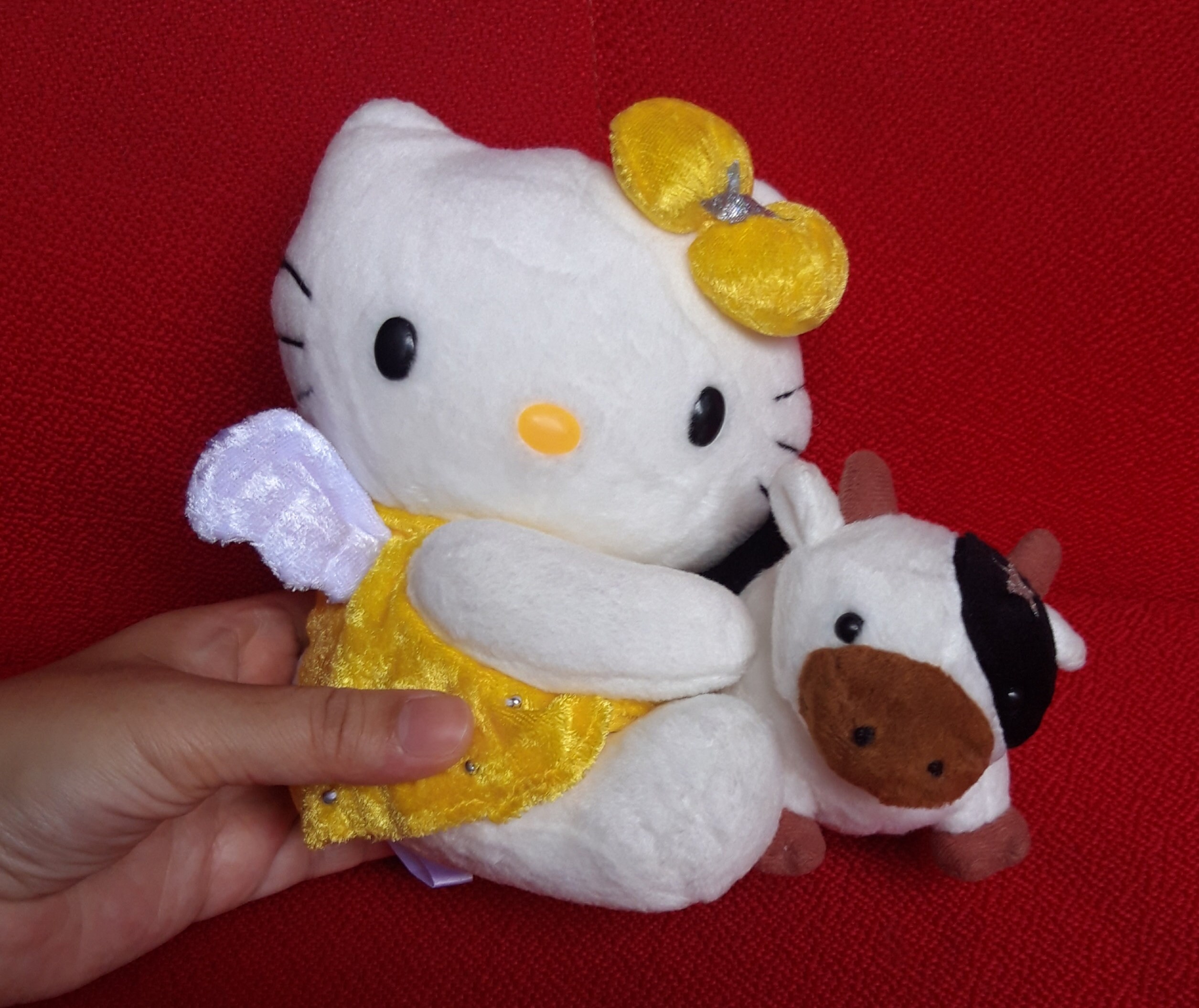 Vintage Hello Kitty Hold A Cow Taurus Plush Stuffed Doll Soft | Etsy