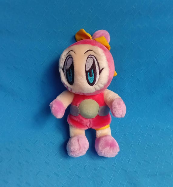 ヴィンテージ ピンク ボンバーマン ぬいぐるみ - Etsy 日本