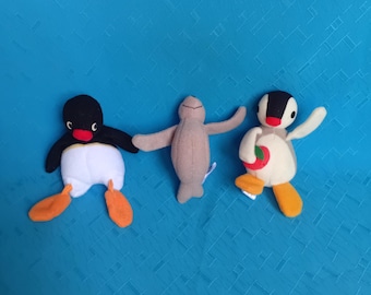 ピングー　ピングーの妹　ピンガ　ぬいぐるみ　当時品 ヴィンテージ ピングーの妹 ピンガ バンプレスト ぬいぐるみ - Etsy 日本