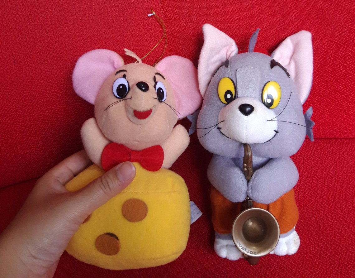 Vintage Tom and Jerry Kids 1992 Plush Doll Soft Toy Etsy
