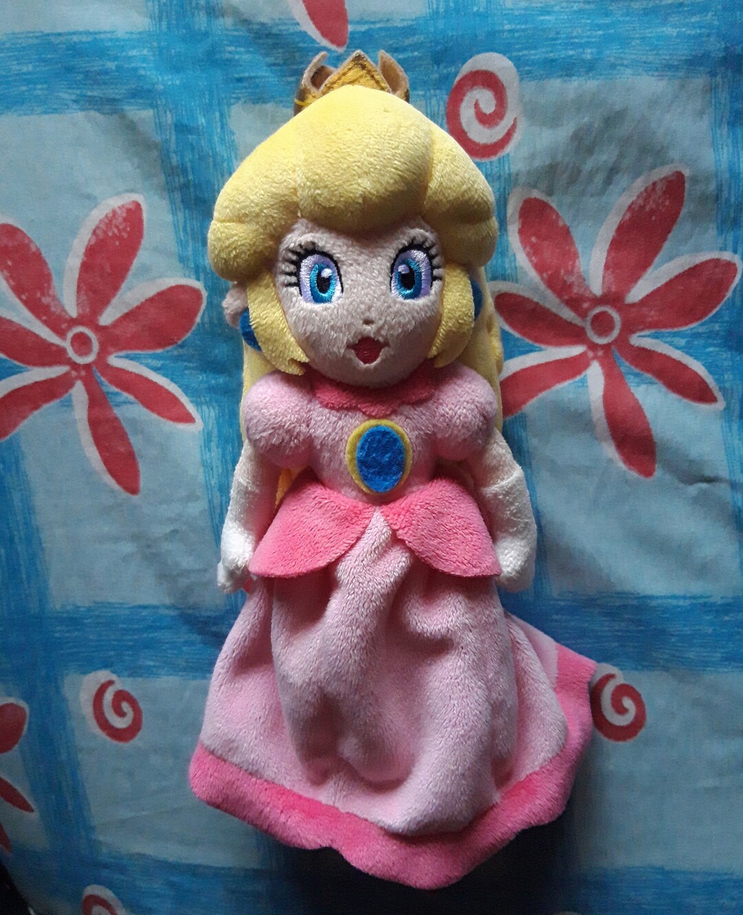 Super Mario Princess Peach Nintendo Sanei Plush Stuffed Doll Etsy