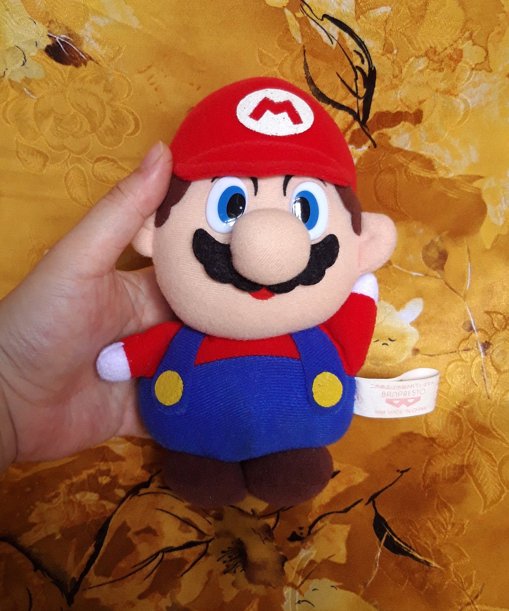 Vintage Super Mario Banpresto Nintendo 1991 Plush Stuffed Soft Toy