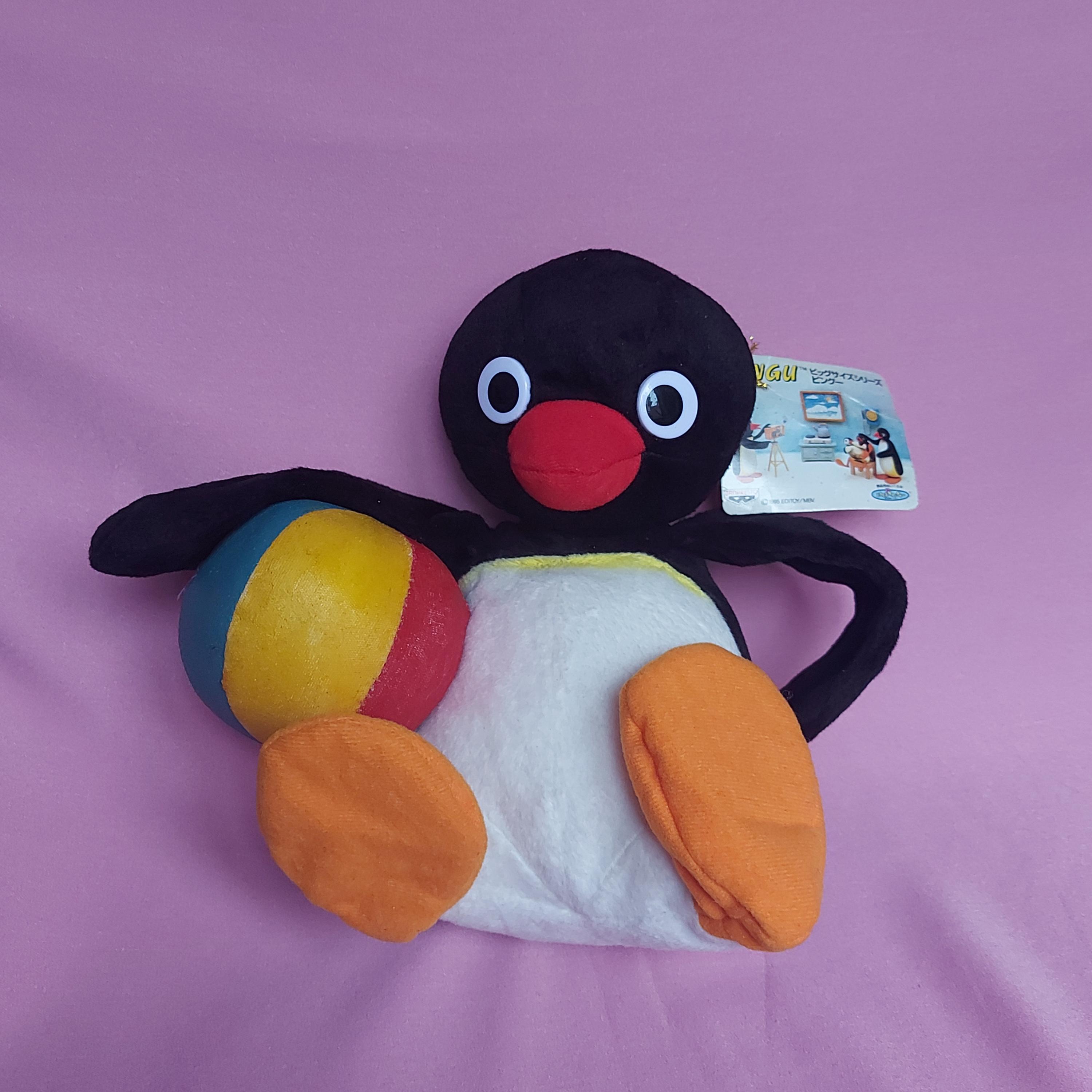 Vintage Pingu Ball defect 1995 Banpresto Plush Stuffed Doll Soft