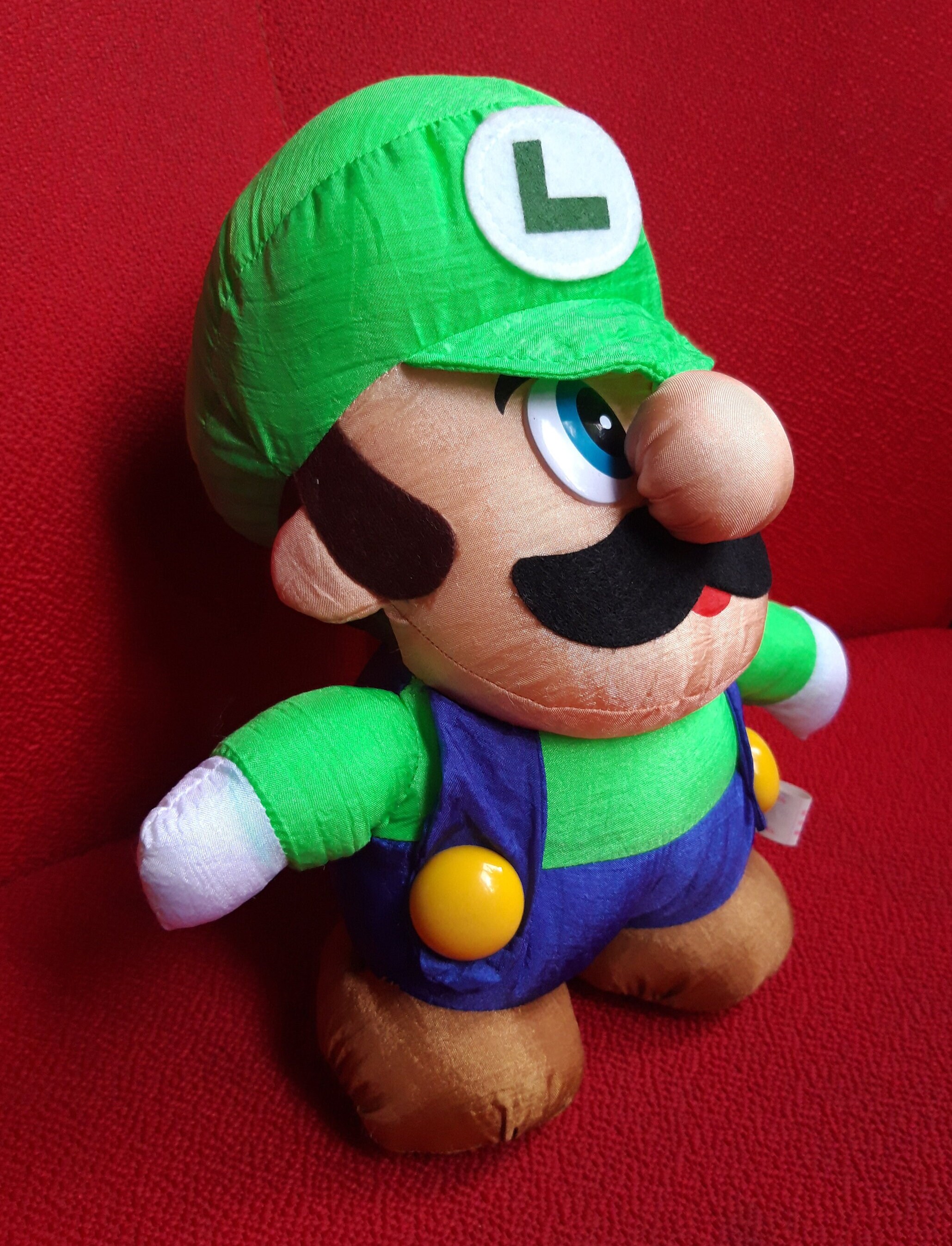 ヴィンテージ スーパーマリオ ルイージ ナイロン バンプレスト 任天堂