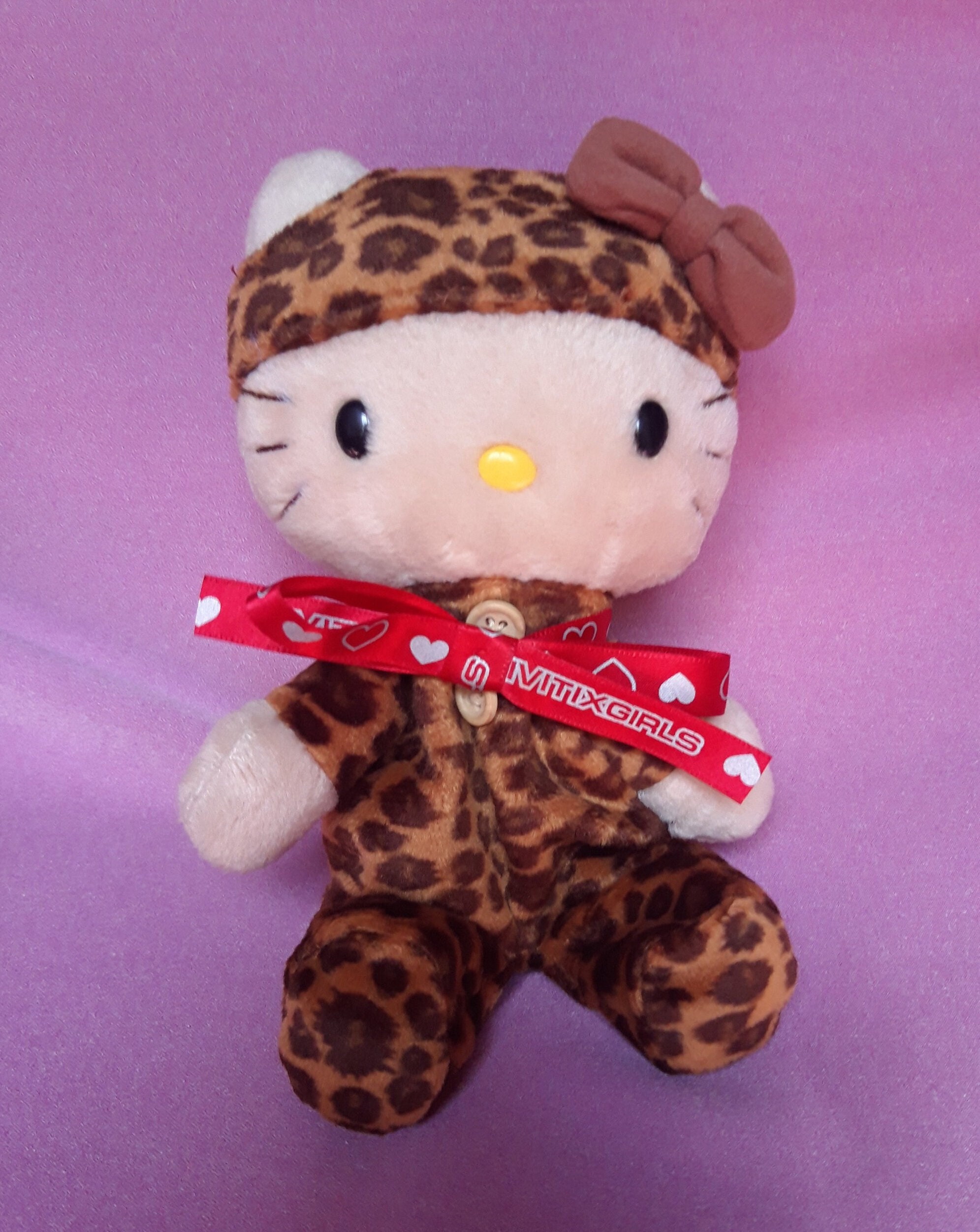 hello kitty leopard plush