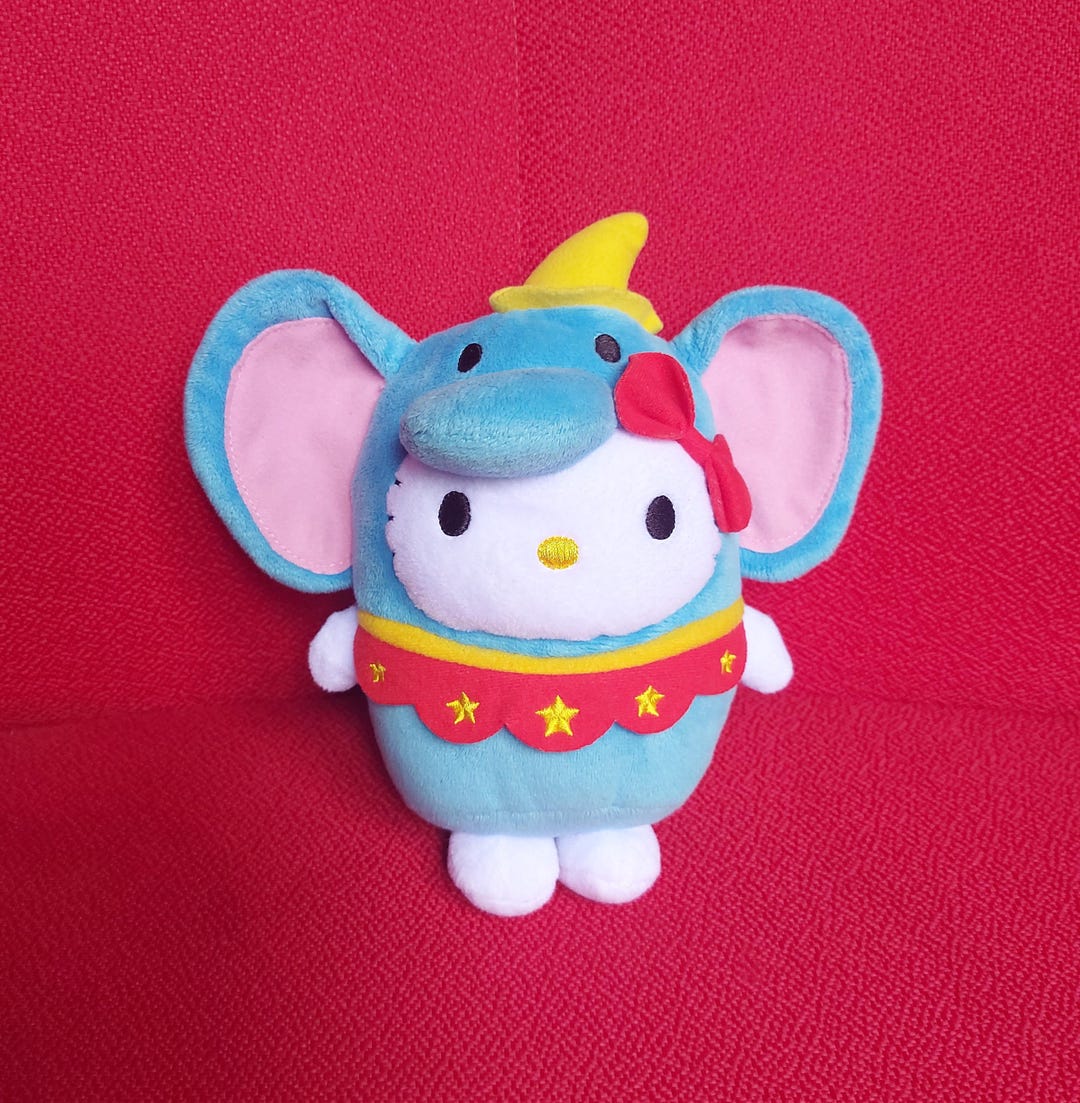 Hello Kitty Blue Elephant Plush Stuffed Doll Soft Toy - Etsy