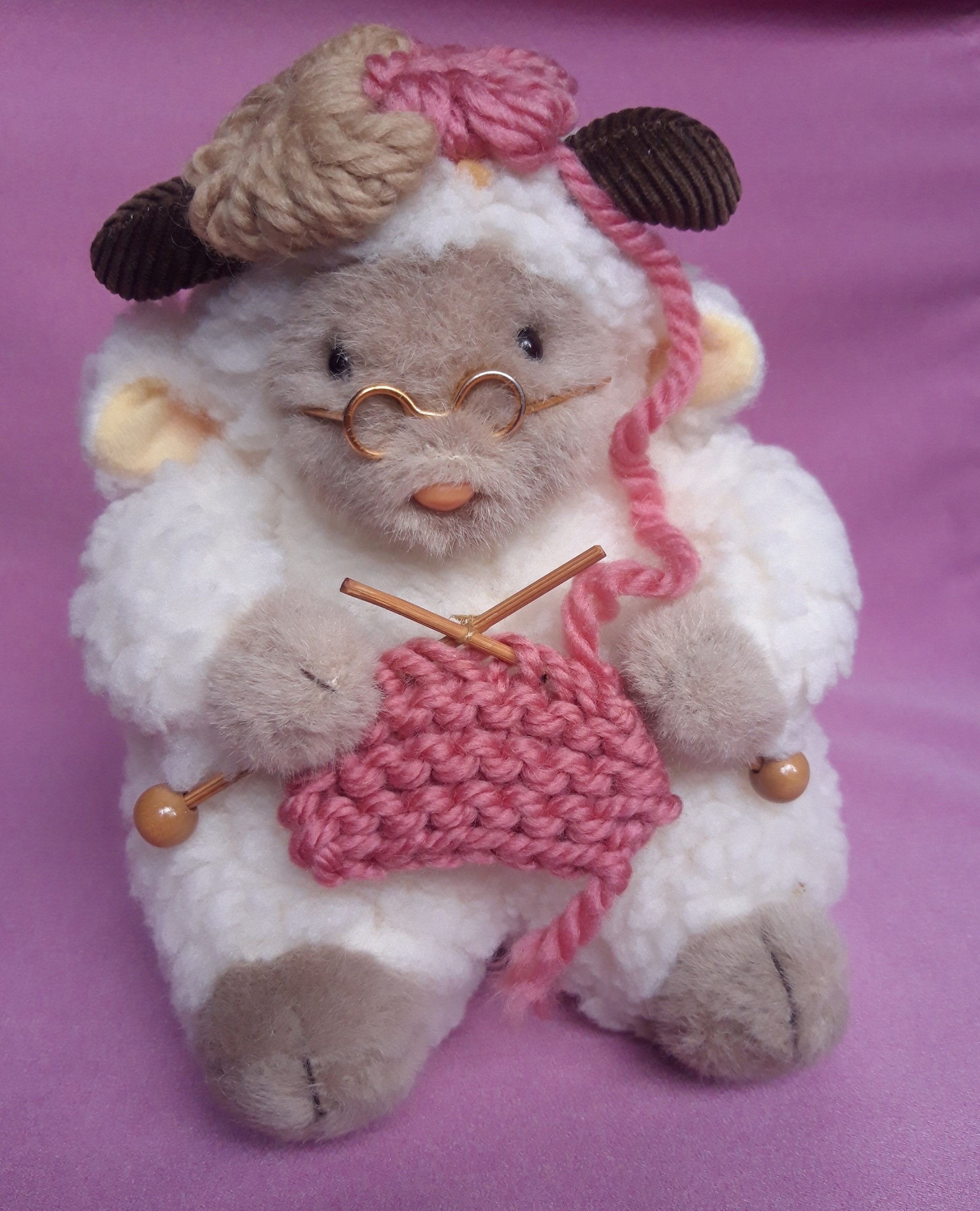 Sheep Knitting Lamb Nakajima Japan Plush Stuffed Doll Soft Toy