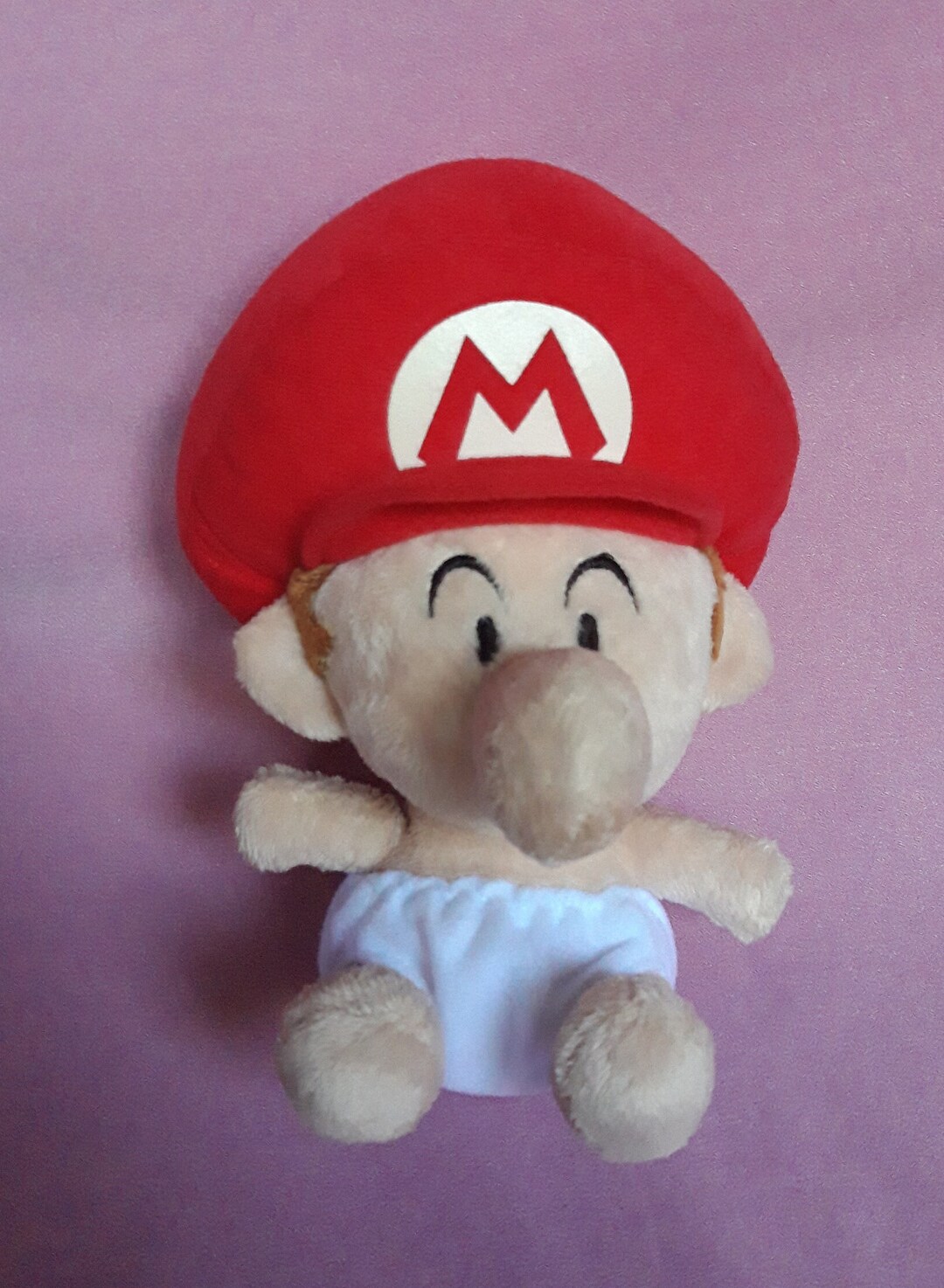 Baby Super Mario in Diaper Plush Stuffed Doll Soft Toy Etsy