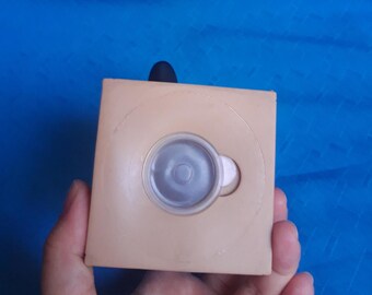 ヴィンテージ ピングー コインバンク オレンジ ビニールフィギュア