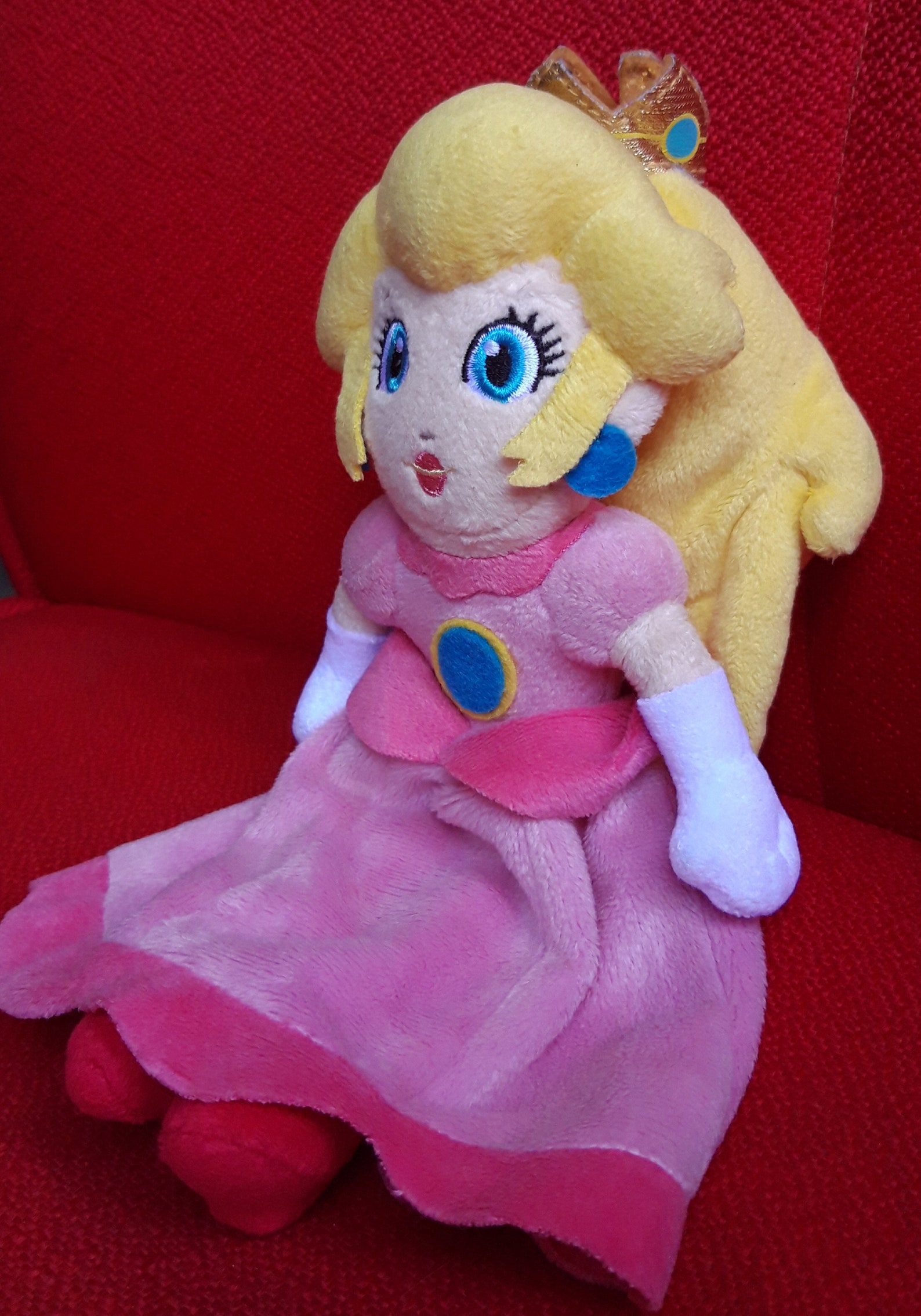 Super Mario Princess Peach Nintendo SANEI Plush Stuffed Doll | Etsy