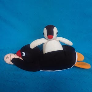 ピングー 　ぬいぐるみ 　ヴィンテージ 　当時品 ヴィンテージ ピングーとピンガ 1992年製 ぬいぐるみ ソフトトイ