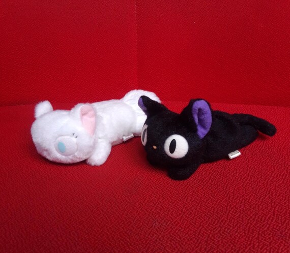 【廃盤レア】魔女の宅急便 ジジ＆リリーぬいぐるみ　サンアロー製 耳赤 初期モデル STUDIO GHIBLI (スタジオジブリ) 魔女の宅急便 ジジ・リリー 2Pセット