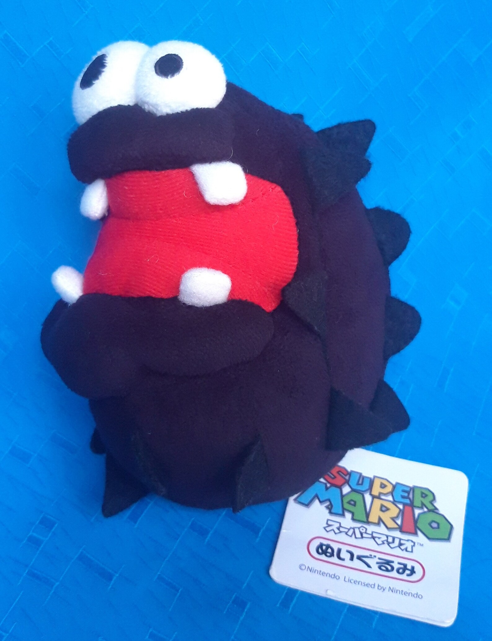 Super Mario Fuzzy Black Fuzzles Nintendo With Tag Plush Etsy