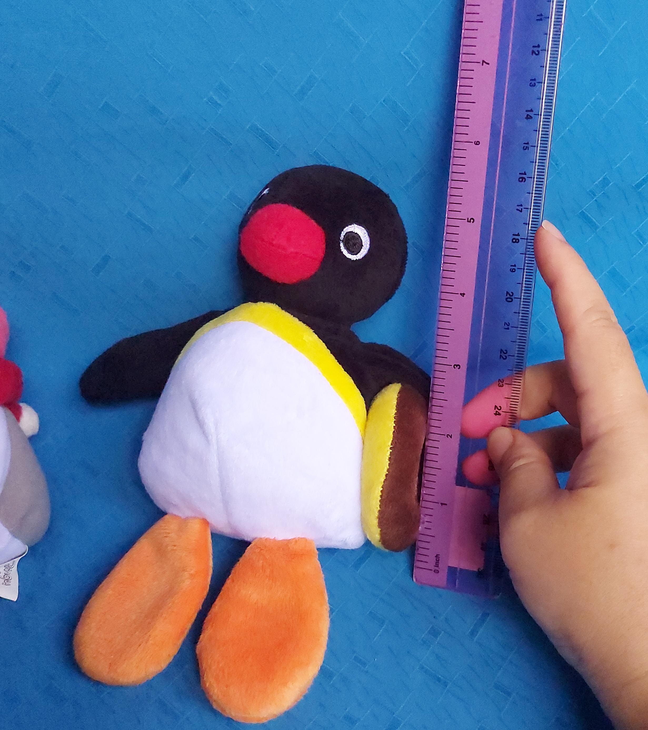 Pingu and Pinga Hold Donut Mister Donut Plush Stuffed Doll Soft