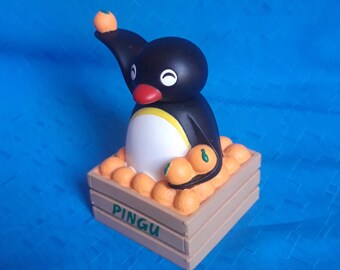 ヴィンテージ ピングー コインバンク オレンジ ビニールフィギュア