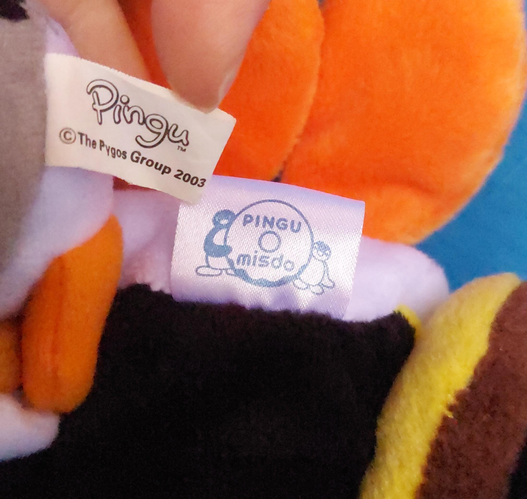 Pingu and Pinga Hold Donut Mister Donut Plush Stuffed Doll Soft