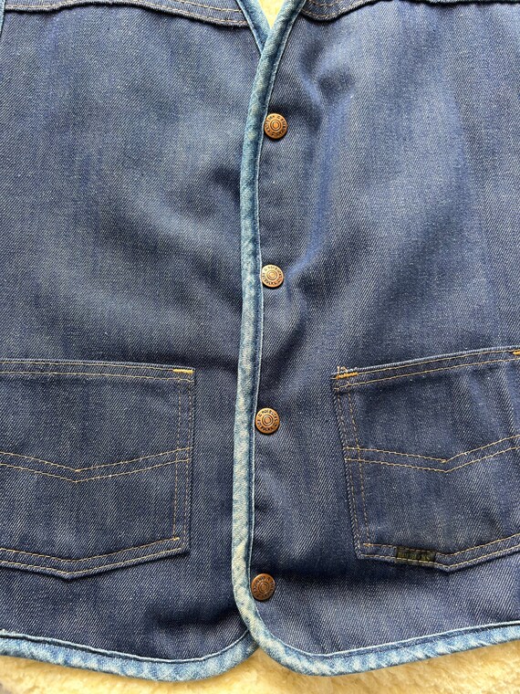 Vintage Denim Vest - image 7