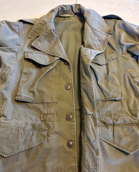 Vintage Distressed Military Army Jacket - image 3