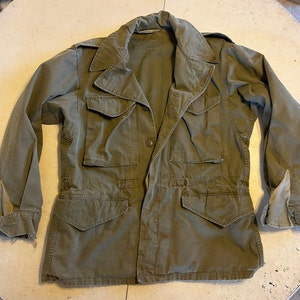 Vintage Distressed Military Army Jacket