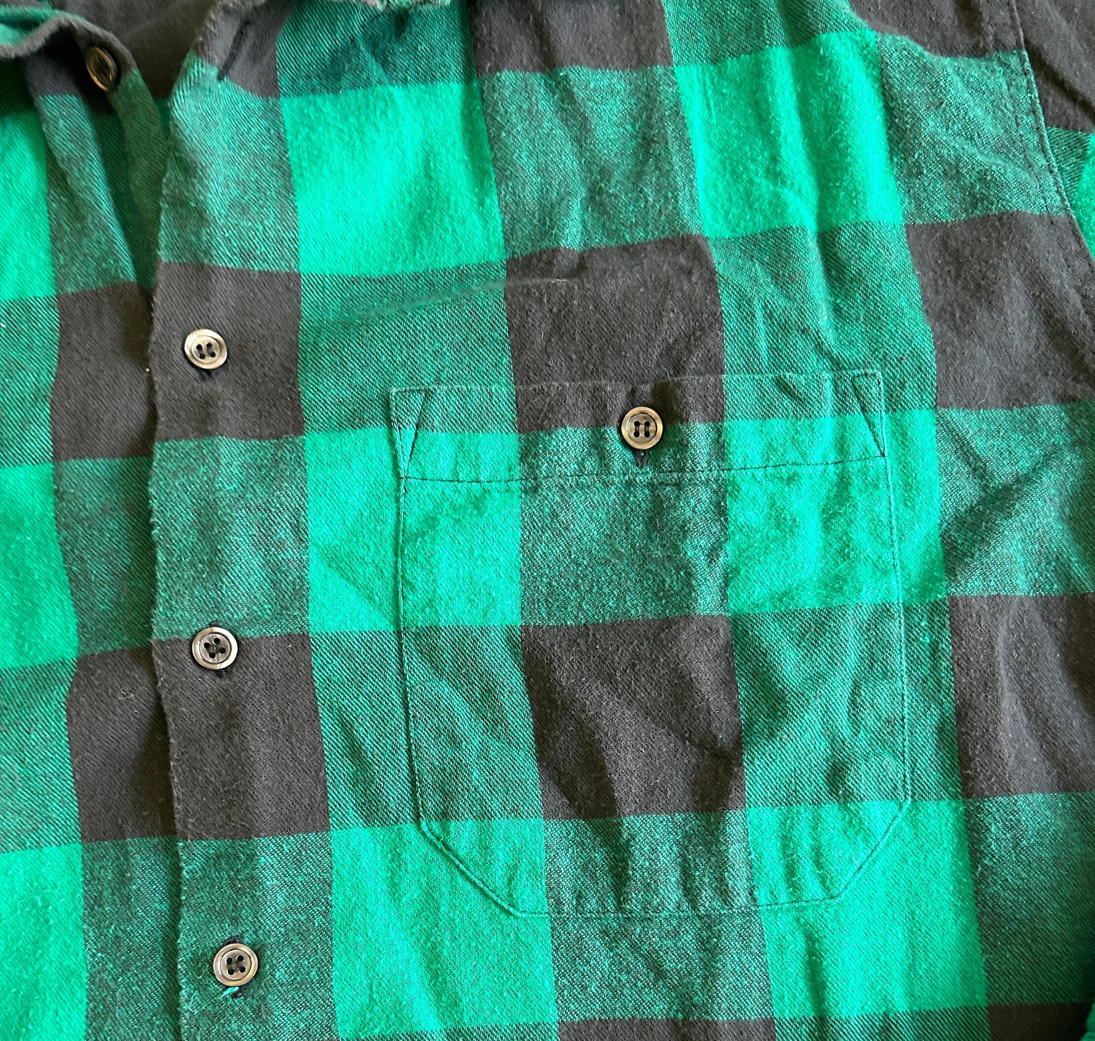 The Nu Vintage - Ray Flannel Button Down Orange Brown