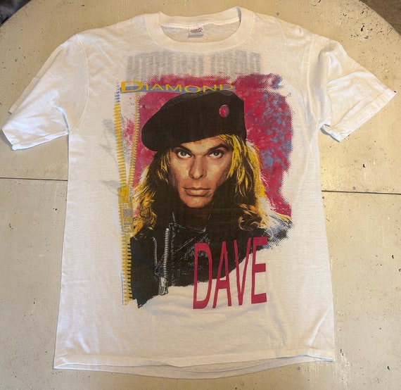 Original Vintage Diamond Dave Tour Shirt - Van Ha… - image 1
