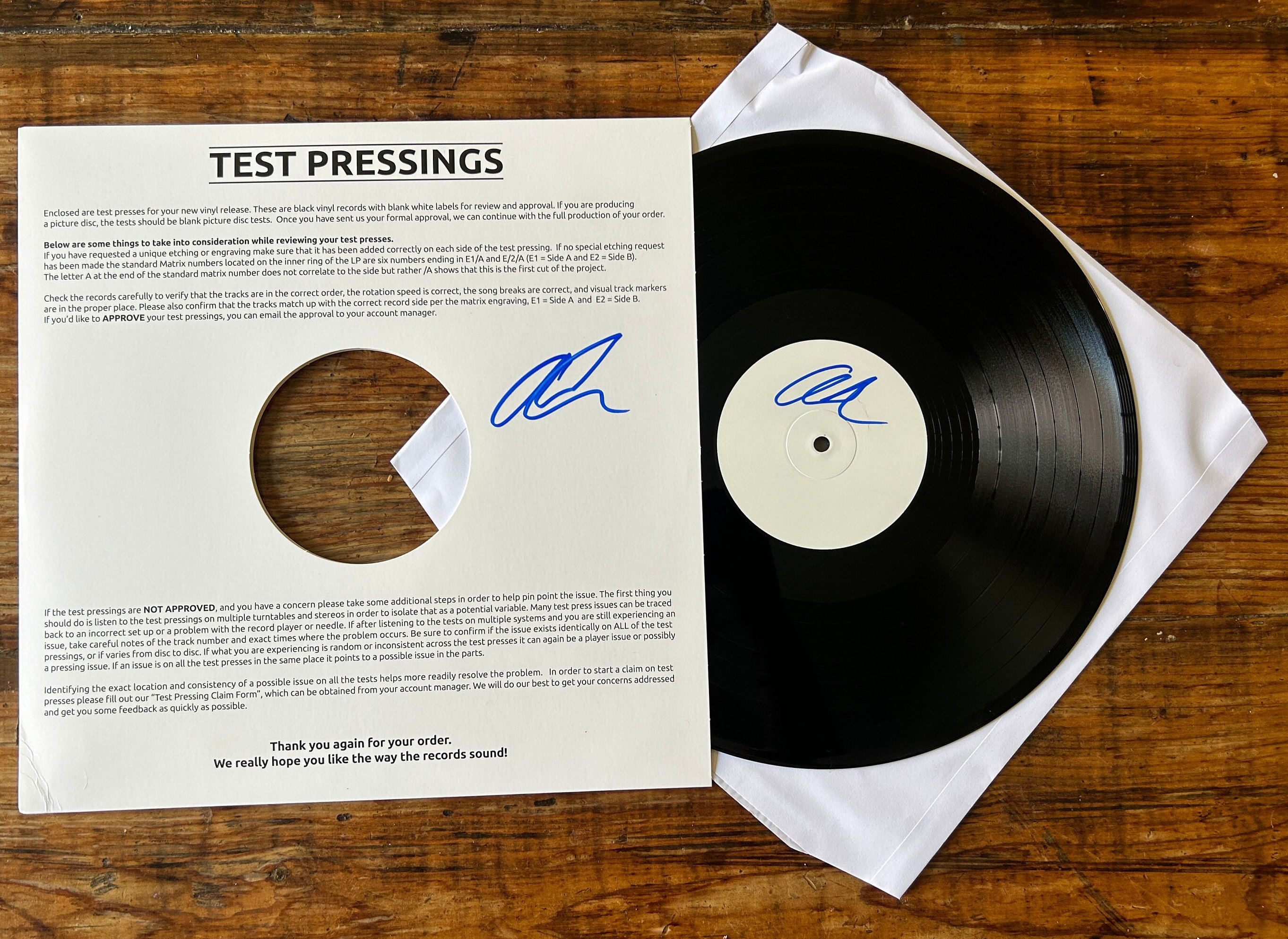 Test Pressing - Etsy