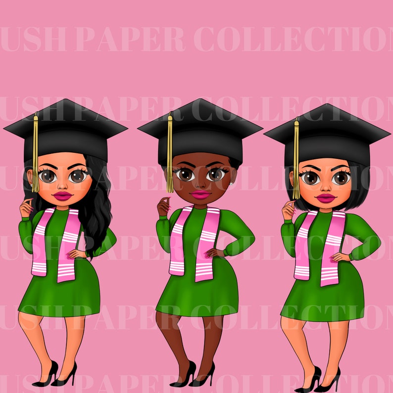 Sorority Girls Sorority Clipart Black Women Sisterhood Etsy