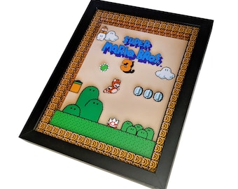 Super Mario Bros. 3 Shadowbox Wall Art