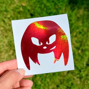 Video-Game, Knuckles Character Vinyl Sticker/Decal