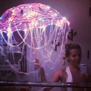 Pink Lace LED Parasol Umbrella ~ &quot;The Mind Flowers&quot;