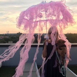 Pink Lace LED Parasol Umbrella ~ “The Medusa 1”
