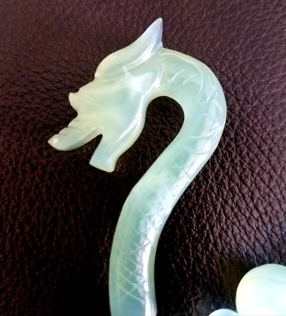 Exquisite Jade Dragon Necklace