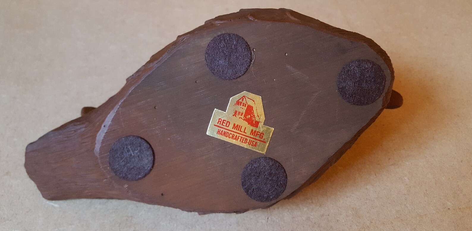 Vintage Handcrafted Crushed Pecan Shell Resin Duck. Etsy