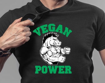 Vegan Shirt Vegan Power Vegan T Shirt Vegan Muscle Vegan Strong Vegan Athlete Vegan Tee Vegan Tshirt Vegan T-shirt Plant Based Shirt
