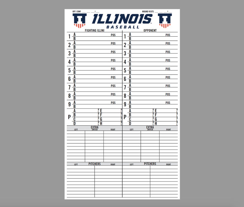 Custom Lineup Card Template Custom Lineup Card Template