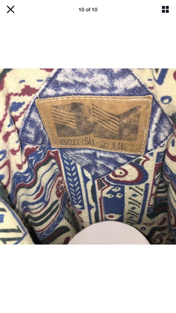 Men Vintage 80s Blue Acid Wash Jean Jacket Quilte… - image 10