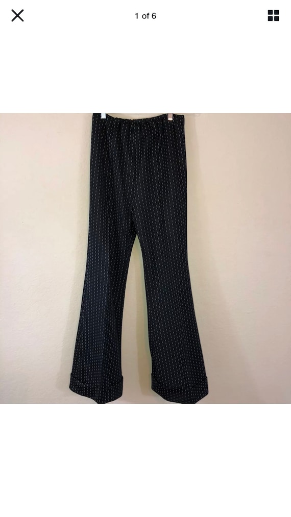 Womens Vintage 60's 70's High Elastic Waist Cuffed