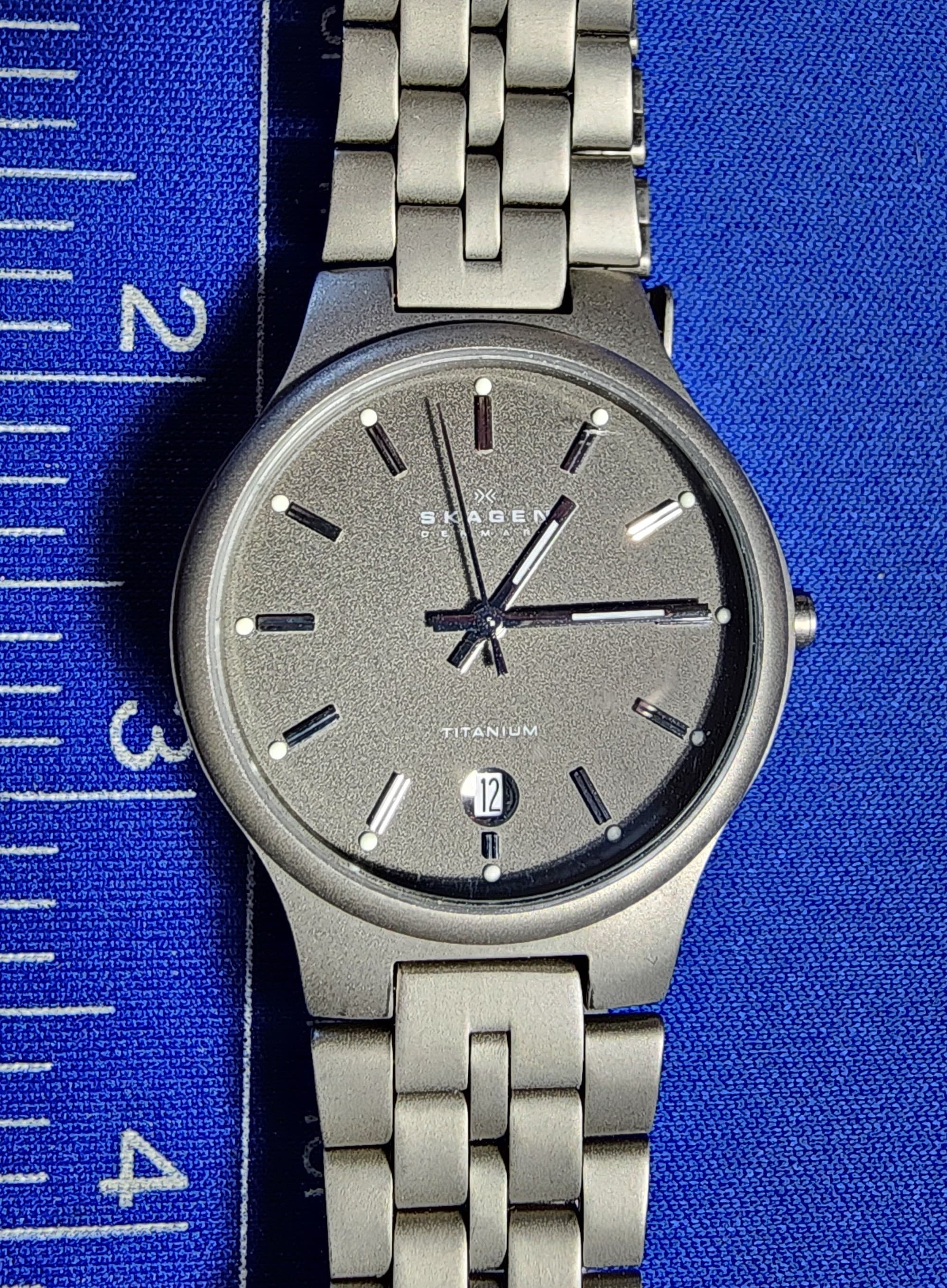 Skagen Titanium 105LTX Quartz Watch Etsy