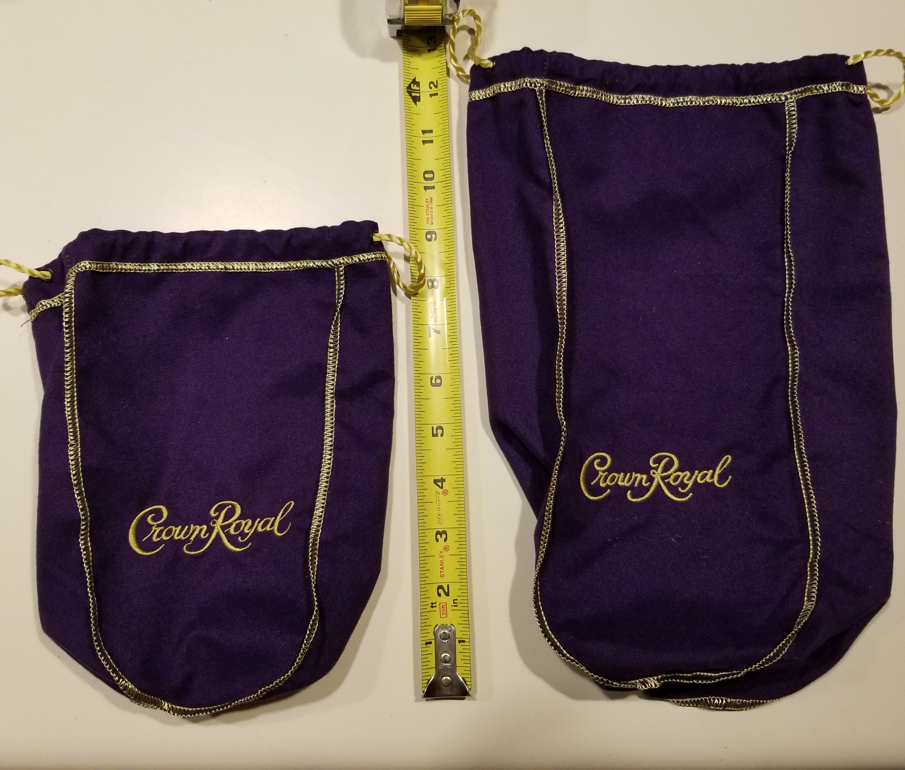 Amazon.com: Crown Royal Black Bag w/Gold Drawstring Storage Gift Bag  Shiftboot Carrying Dice or Games Fabric for Sewing : Arts, Crafts & Sewing