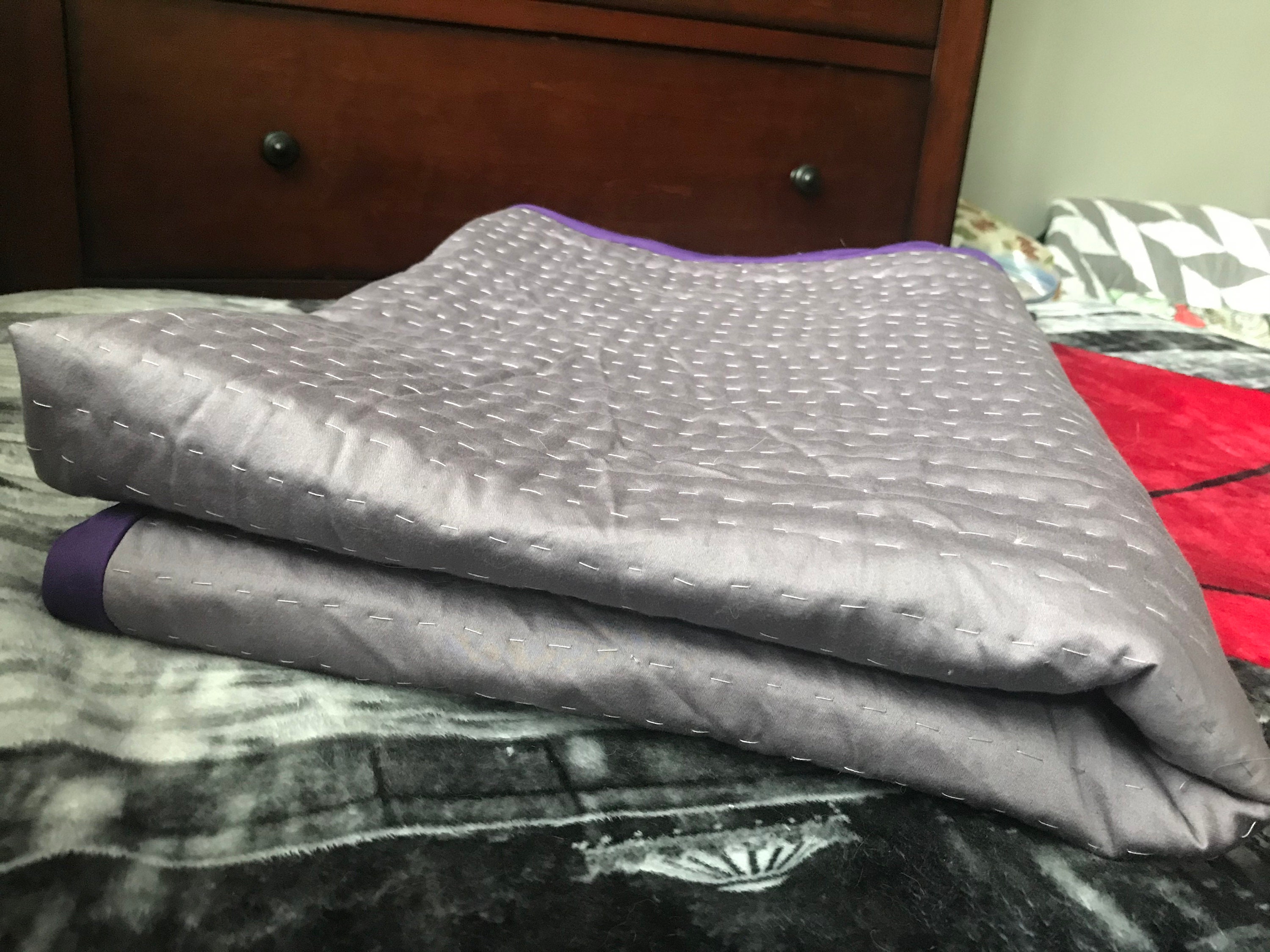 Hand Quilted Purple & Gray Blanket Etsy Ireland