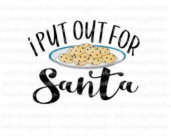 サンタのために出かけました、png、jpg、クリップアート、昇華、シルエット カメオ、クリカット デザイン スペース、ブラザー スキャン カット ファイル