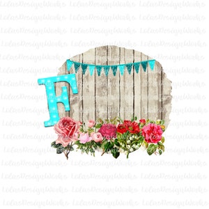 Carta F con Barnwood Frame y Banner ,png, jpg, clipart, Sublimation, Silhouette Cameo, Cricut Design Space, Brother Scan Cut Files