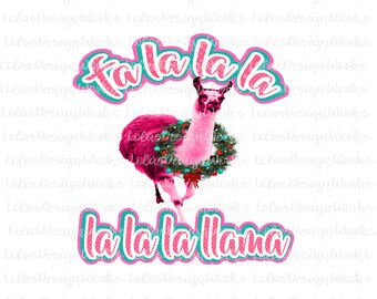 ファラララ ラマ、png、jpg、クリップアート、昇華、シルエット カメオ、クリカット デザイン スペース、ブラザー スキャン カット ファイル