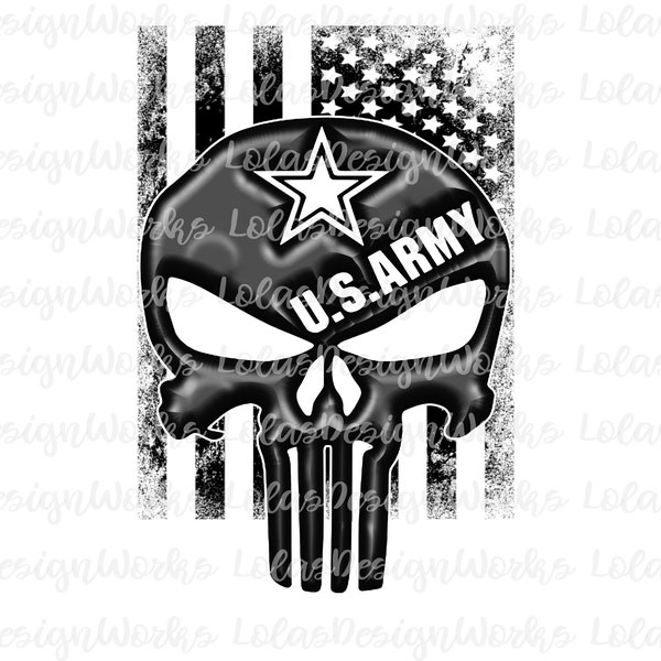 Army Punisher Flag  svg, eps, dxf, studio3, png, jpg, clipart, Sublimation, Silhouette Cameo, Cricut Design Space, Brother Scan Cut Files