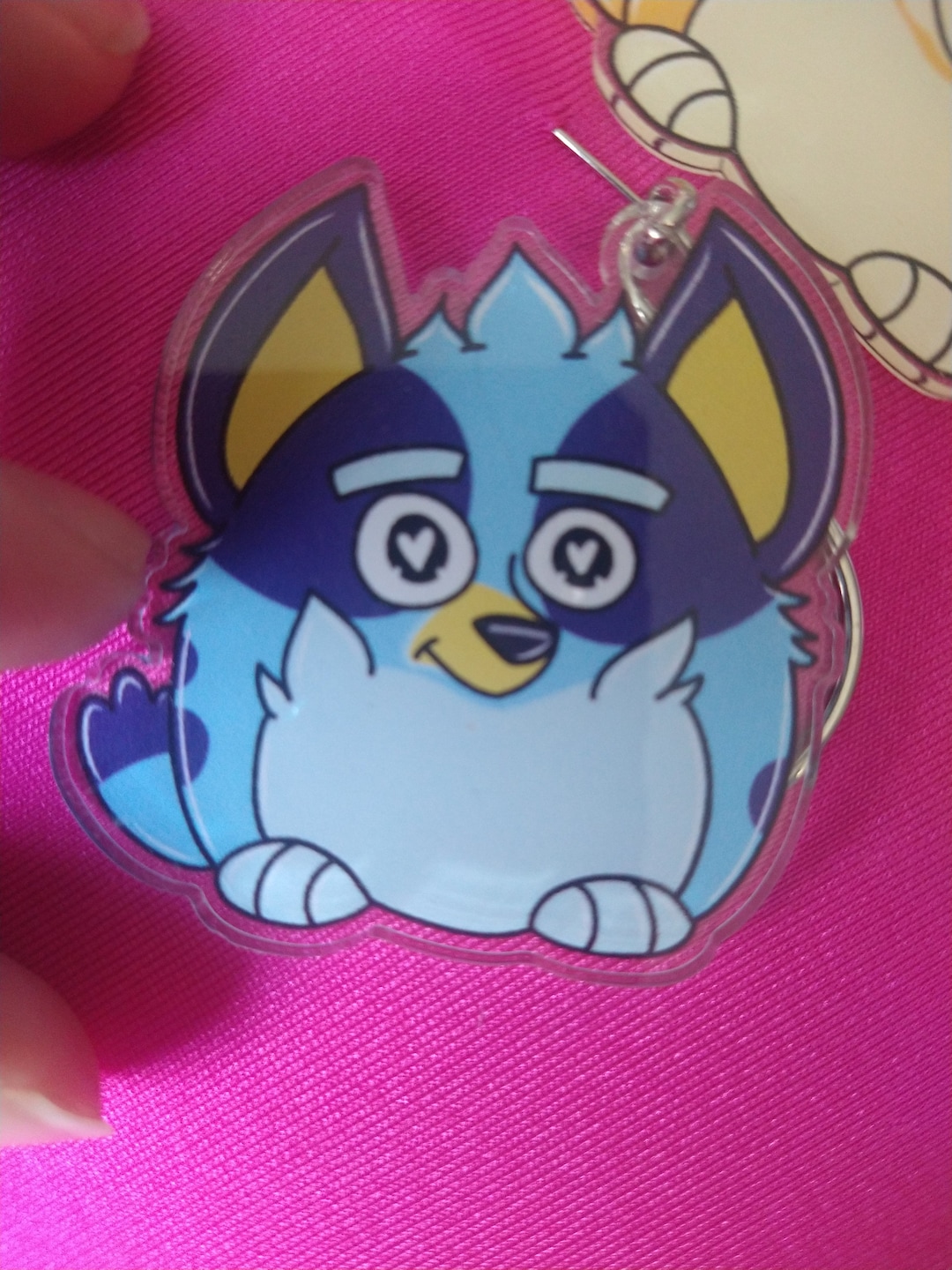 Bluey Bluey Furby Keychain Etsy