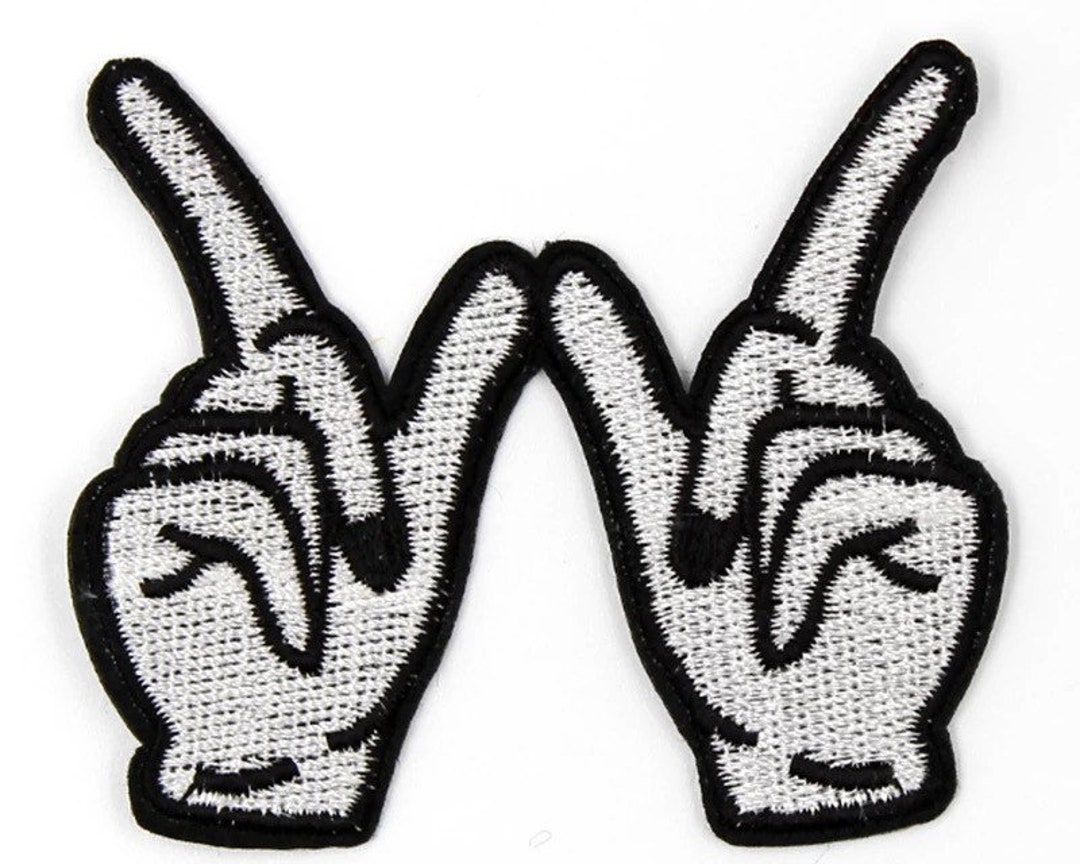 Whatever Hand Signs Whatever Hand Sign Iron‑on Patch – Funny Embroidered Attitude Patch - Etsy