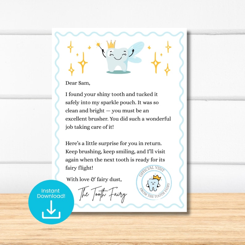 Editable Tooth Fairy Letter Personalized Lost Teeth Note Kids editable-tooth-fairy-letter-personalized-lost-teeth-note-kids